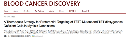 研究者形貌了一种新型靶向抗癌药物，，，这种药物可能会有用地治疗某些常见的白血病。